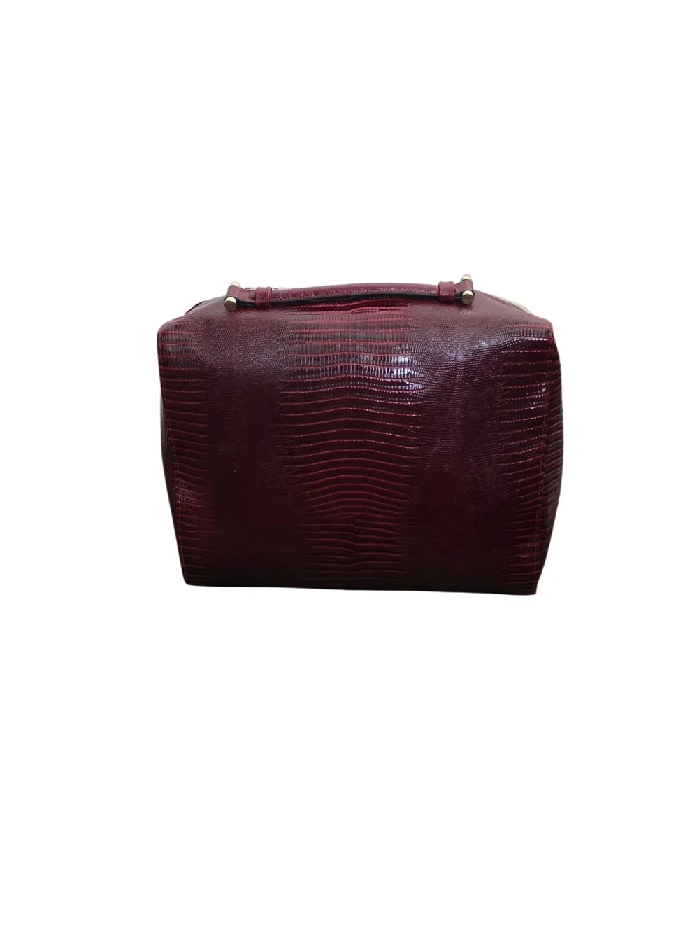 Vintage Purse Computer Bag Estée Lauder Faux Crocodile Cosmetic Case